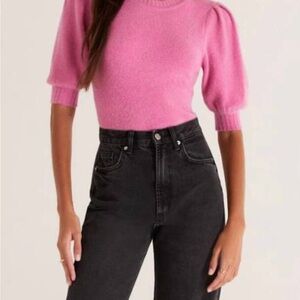 Z SUPPLY cassandra sweater top in persian pink S